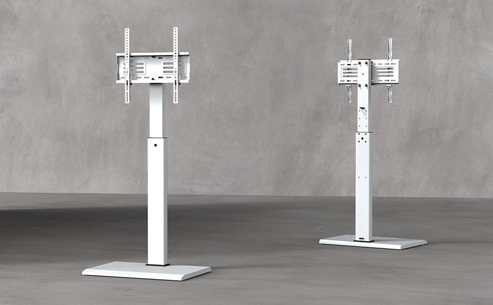 FITUEYES TV Floor stand with bracket white