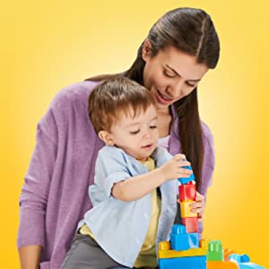 Mega Bloks DCH55 Big Building Bag, Blue, 60 Pieces