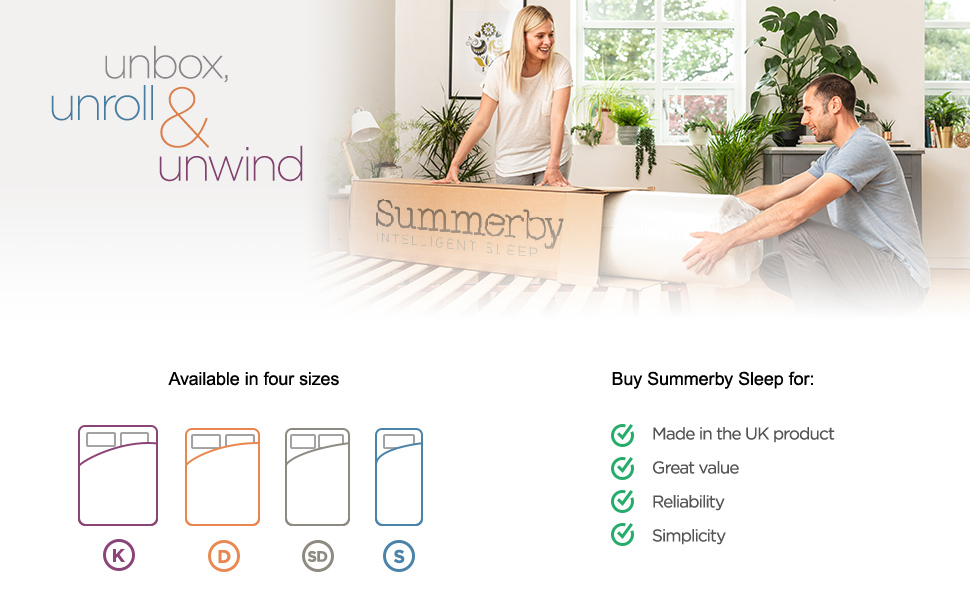 rolled box unbox mattress convenient unroll size king double small-double single memory foam comfort