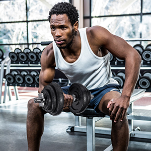 cast iron dumbbell set