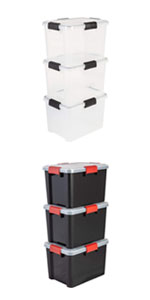Hermetic plastic storage boxes Air Tight Box by Iris Ohyama