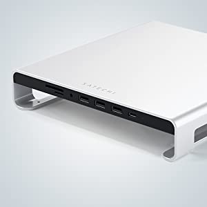 Satechi Type-C Aluminum Monitor Stand Hub for iMac