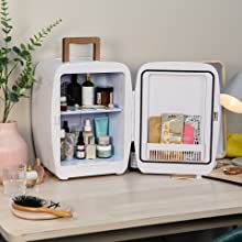 Russell Hobbs RH14CLR4001SCW 14L Mini Compact Cooler for Drinks and Cosmetics, Scandi Style