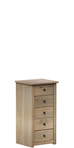 Vida Designs Panama 5 Drawer Narrow Chest