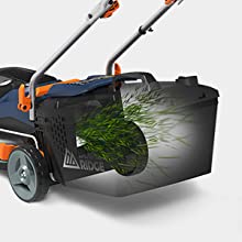 cordless lawnmower with battery and charger