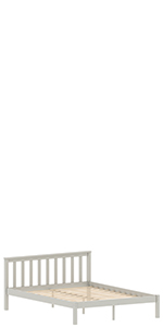 Milan sturdy and stable wooden bed by vida designs