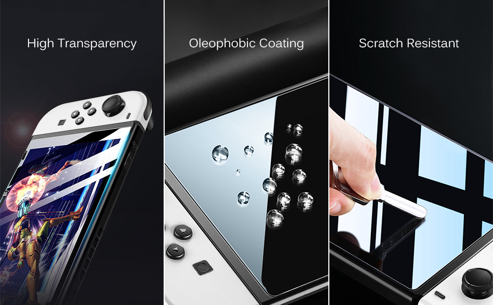 Screen Protector Compatible with Nintendo Switch OLED Model 7 '' 2021
