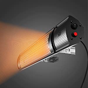 Pro Breeze Outdoor Halogen Infrared Patio Heater Electric warmer Garden Table Gazebo 