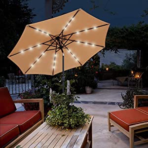 Glamhaus LED Parasol