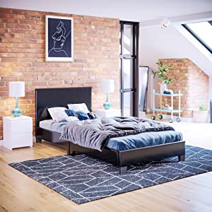 Lisbon Single Faux Leather Bed