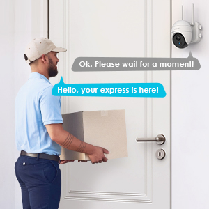 ieGeek solar security camera with two-way audio function