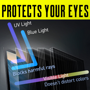 computer privacy screen filter monitor protector 23.6 inch desktop security confidential protective