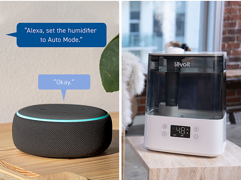 Classic 300S humidifiers voice control function with Alexa