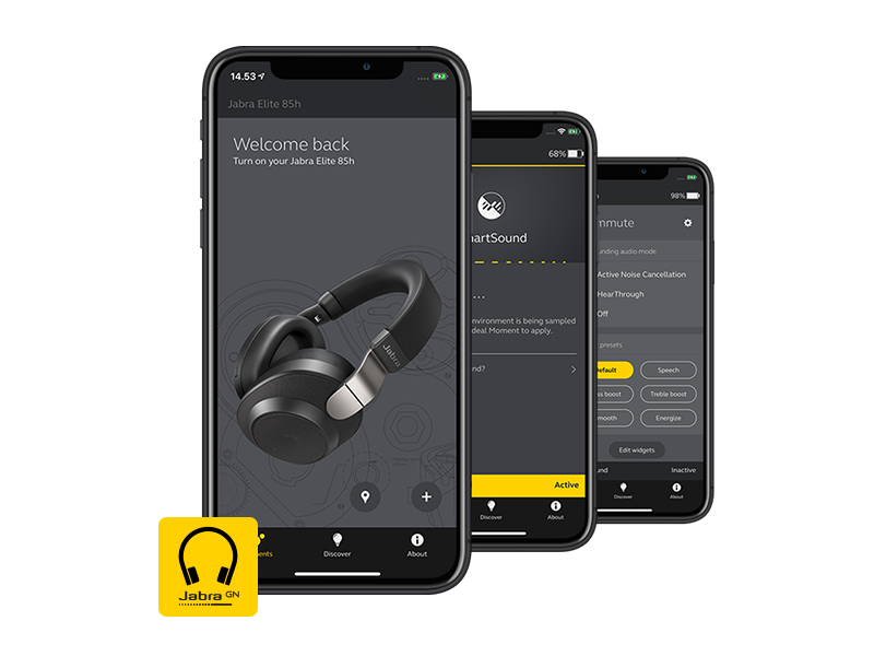 Jabra Elite 85h Wireless Noise-Canceling Headphones Over Ear Bluetooth Rain & Water Resistant