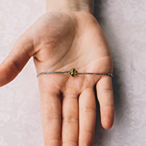 Philip Jones November (Topaz) Birthstone Bracelet Created with Austrian Crystals