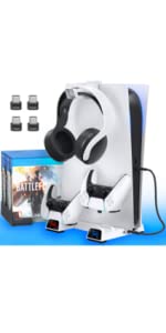 PS5 Stand with Cooling Fan