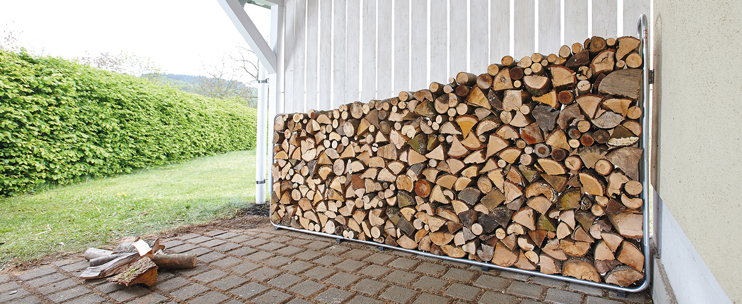 stacking aid extendable wood wood store wood store for logs fire wood store