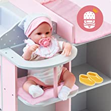 doll changing table; doll changing station; doll accessories; doll bath