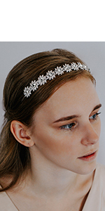 Sliver Crystal Bridal Headband