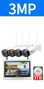 Hiseeu All in One Wireless Security Camera System