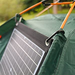 Foldable Solar Panel Charger with QC3.0 USB Type-C 18V DC