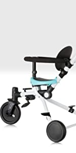 2 in 1 push trike blue and white 