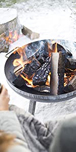 La Hacienda Chimenea Fire Outdoor Garden Patio Cooking Wood Log Party Handmade Handpainted Stand