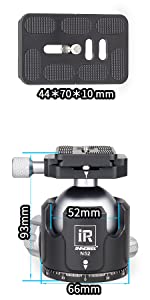 low gravity center ball head