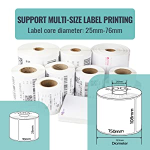 sticker printer paper postage stamp color printer digital printer thermal tape parcel labels