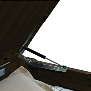 Easy access piston assisted open ad close