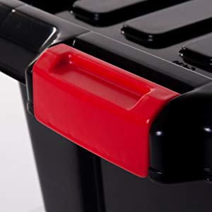 Storage boxes with click closure, Power Box by Iris Ohyama