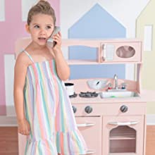 play kitchen;wooden play kitchen;play;toy kitchen;kids;girls;pink;wooden;childrens kitchen;