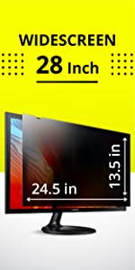 computer privacy screen filter monitor protector inch desktop security confidential protective