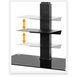 tv stand with shelves
