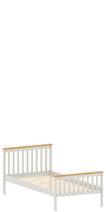 Milan sturdy and stable wooden bed by vida designs furniture