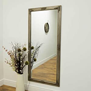 Large Wall learner Full length mirror Silver Gold Dress