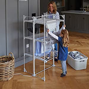 lakeland drysoon heated clothes airer sturdy reliable