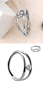 helix hoop earring daith piercing jewellery