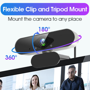 you can clip the webcam on different device with the adjustable mount