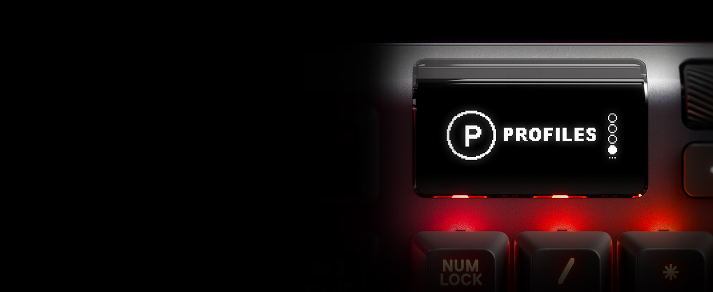 SteelSeries Apex 5 - Hybrid Mechanical Gaming Keyboard, Per-Key RGB Illumination, Oled Smart display