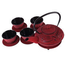 Cast Iron Dragon Service Red