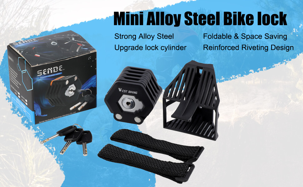 mini alloy steel bike lock