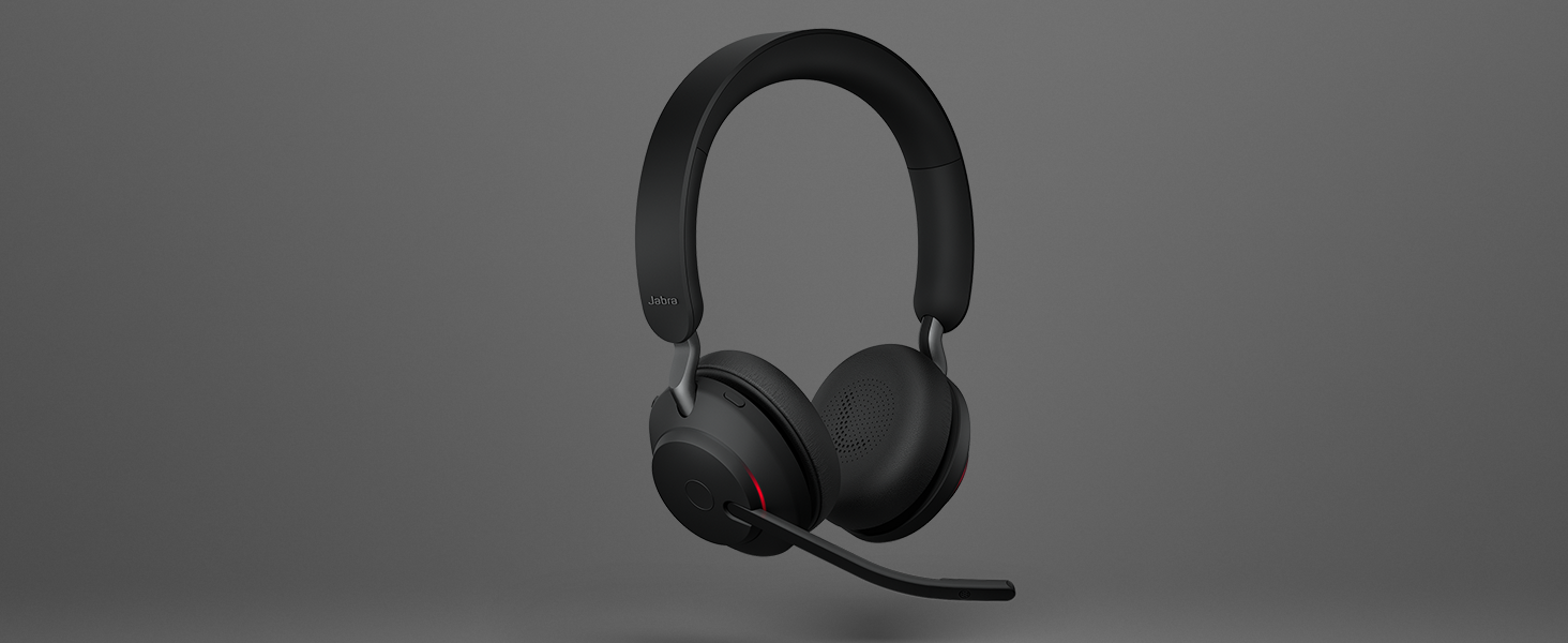 Jabra Evolve2 65 is a wireless headset with up to 37 hours of battery. Outstanding call quality