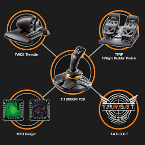 thrustmaster, joystick, thrustmaster joystick, t16000m, flight simulation