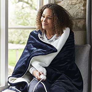 heated throw to keep you warm this winter