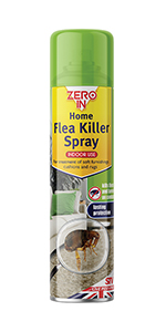 zero in, home flea killer spray, aerosol, fleas, killer, spray, off-pet, pet