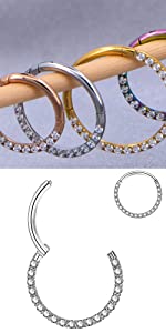 DAITH EARRINGS HINGED HOOP