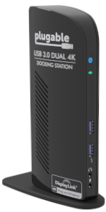 UD-6950 Dual 4K DisplayPort Docking Station 3/4 view