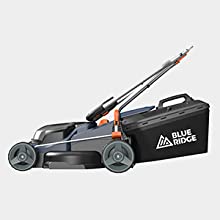 cordless lawnmower with battery and charger
