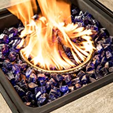 gas fire pit; fire pit; fire glass; fire pit fire glass
